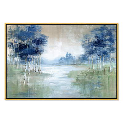 Birch River, impression sur toile encadrée par Nan