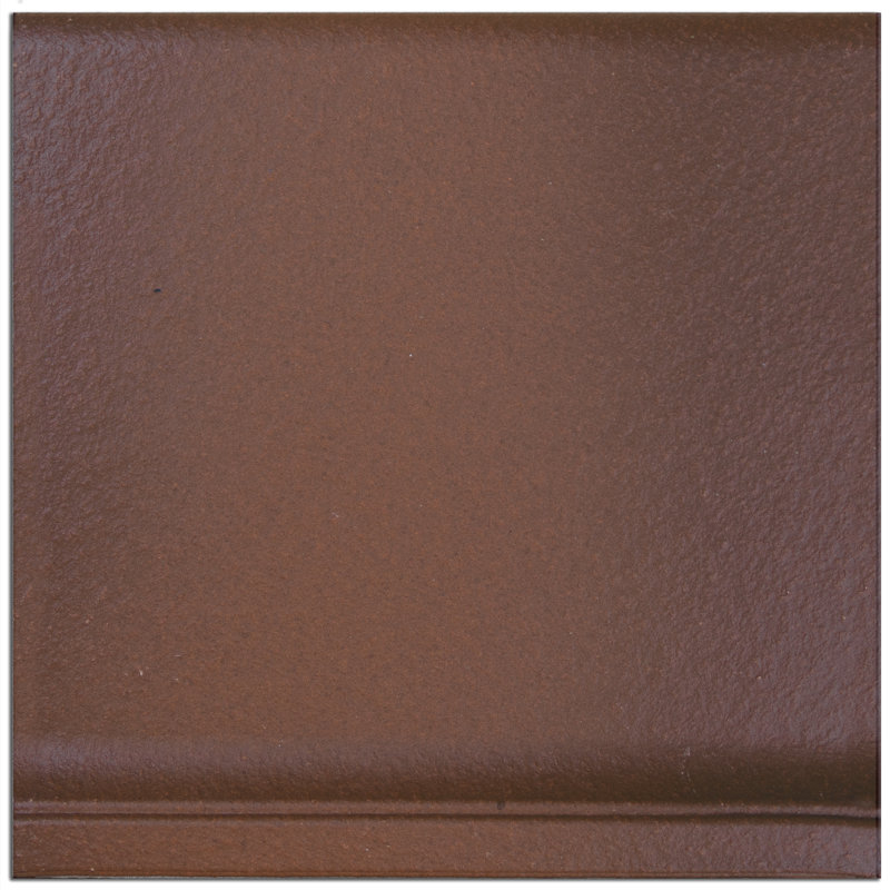 Quarry Cove Base 5-7/8 In. X 5-7/8 In. Ceramic Floor And Wall Trim, Brown/Red