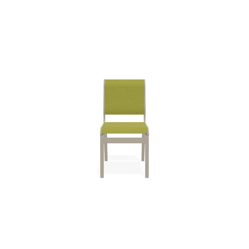 Chaise d'appoint de salle à manger Hiraku, Désert texturé, Lime 38D Sunbrella®