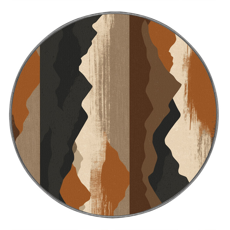 Aurora Rise Rug, Round 8'