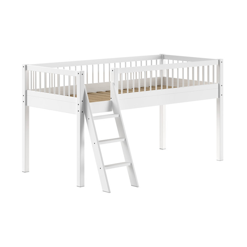 FORREST Buche European Single (90 X 200Cm) Solid Wood Low Loft Bed by Vipack