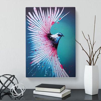 Dove Bird Splatter Vol.1 - Wrapped Canvas