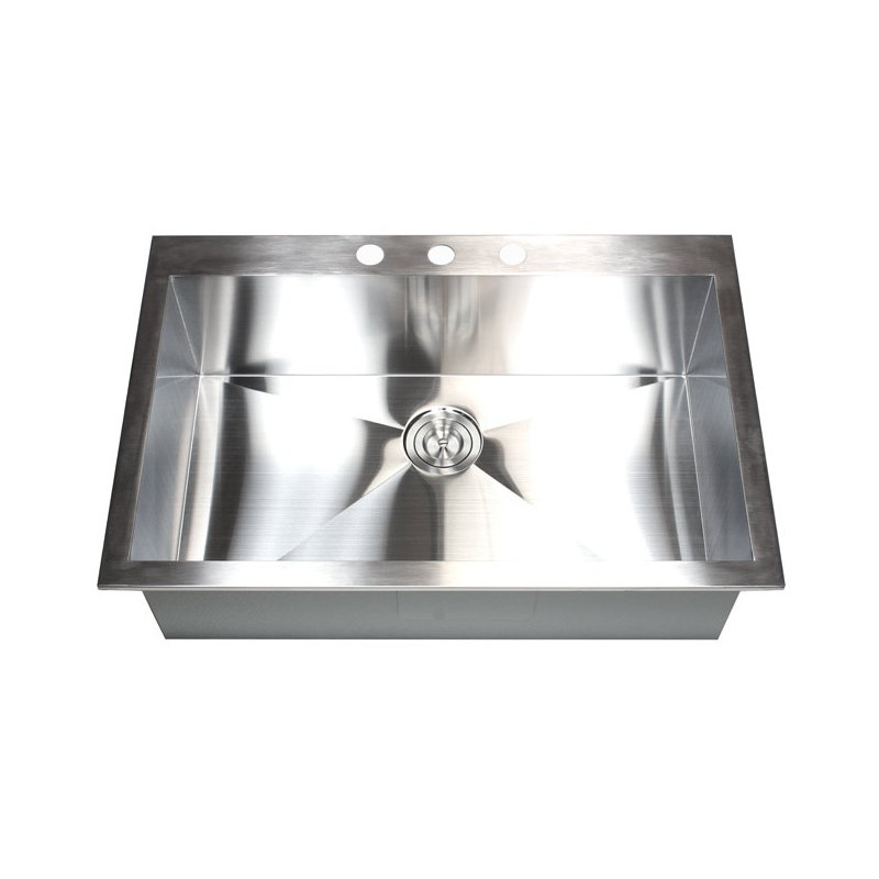 33'' L Single Bowl Stainless Steel Kitchen Sink