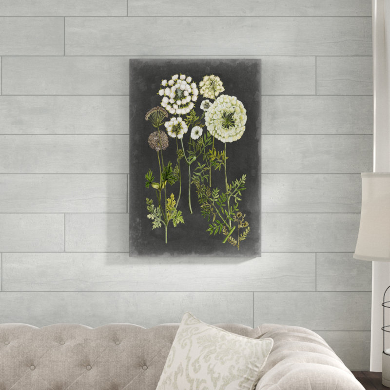 Bookplate Floral II by Naomi McCavitt - Painting on Canvas, 76cm H x 51cm W, Wrapped Canvas