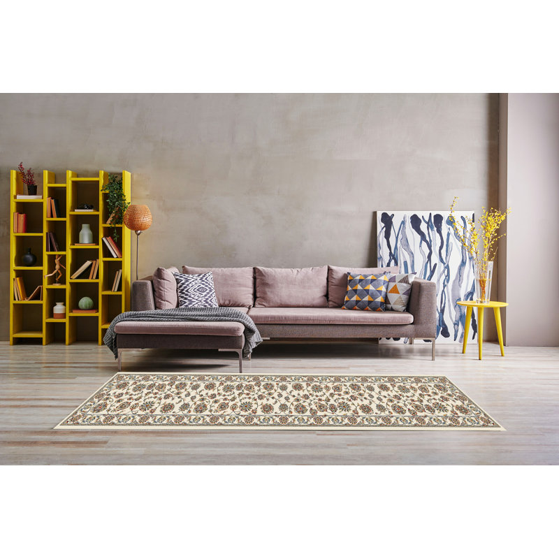 Tapis ivoire Attell, Tapis de couloir : 2 pi 2 po x 7 pi 7 po
