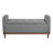 Prea 50" Mid-Century Modern Textured Fabric Lift Top Storage Bench with Interior Storage, Classic Button-Tufted Detail-1910274707