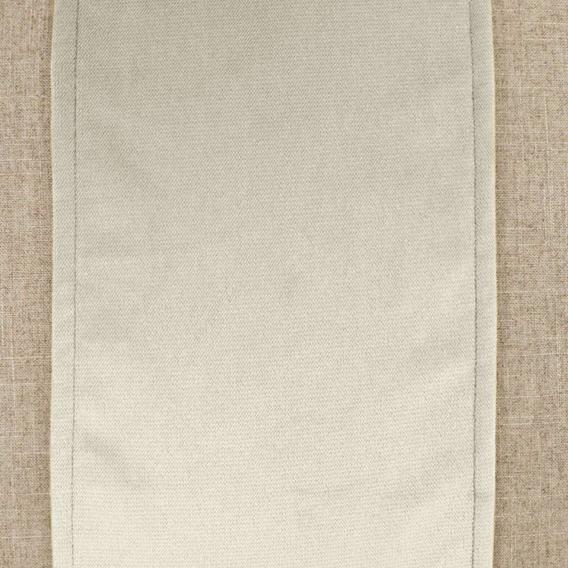 Jefferson Band Throw Pillow, Ivory, Square 22"