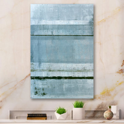 «Gray and Blue Colorfields», reproduction d'art moderne et contemporaine sur toile