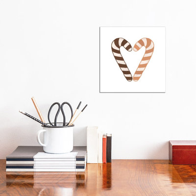Candy Canes 1 Piece Wrapped Canvas Wall Art