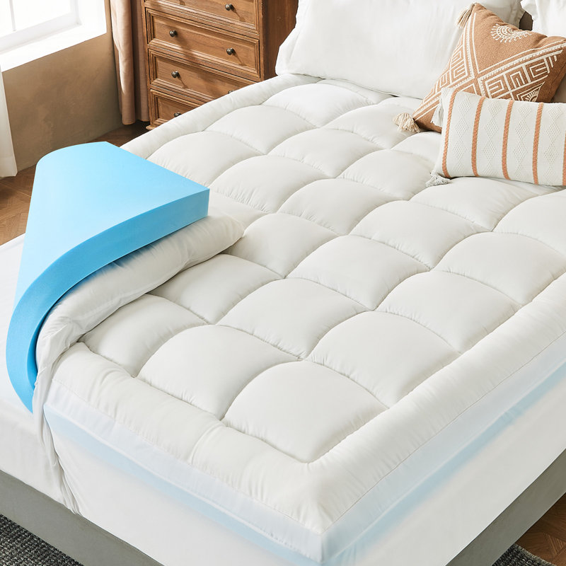 Surmatelas en mousse viscoélastique rafraîchissante Millman, Grand lit