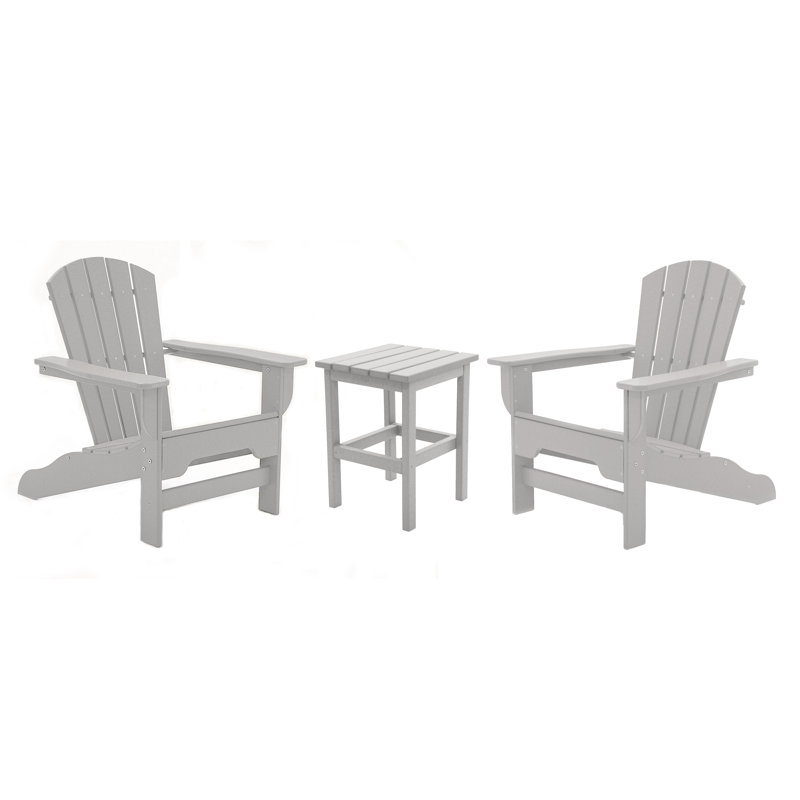 Willene 2 - Person Patio Conversation Set, Light Gray