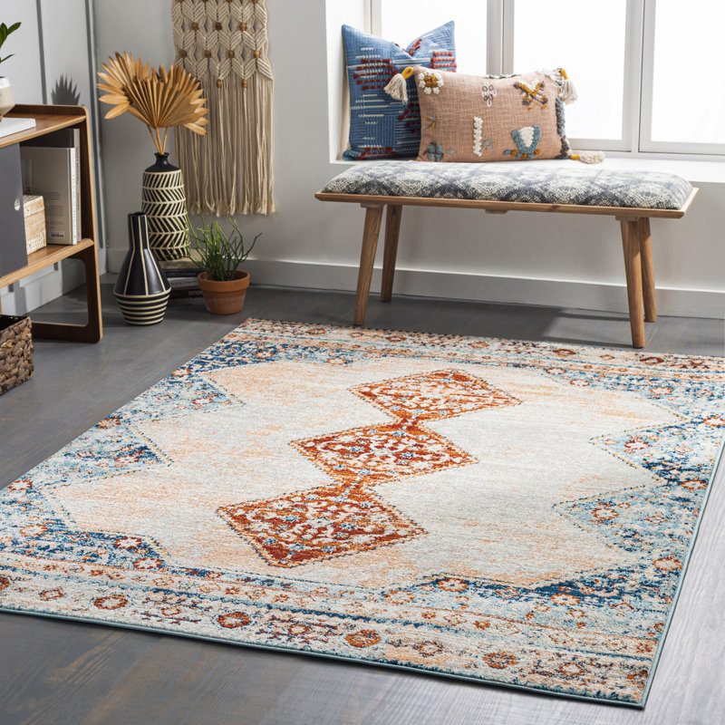 Aldusa Oriental Indoor Rug, Rectangle 6'7" x 9'