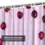 Pink Waterproof Shower Curtain,Shower Curtains for Bathroom with 12 Hooks-129425315
