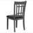Ingall Medium Grey and Black 5-piece Dining Set