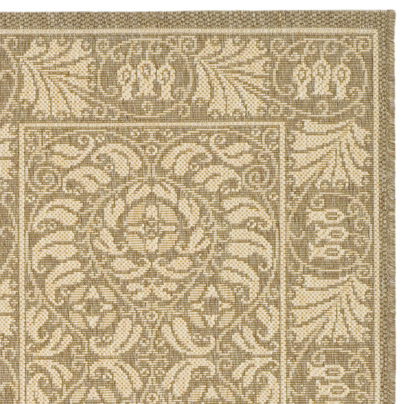 Tapis oriental gris / beige Arneshia, Rectangle 2 pi 7 po x 5 pi