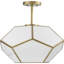 Brier 3 Light Glass Semi-Flush Mount Convertible Light-1337574327