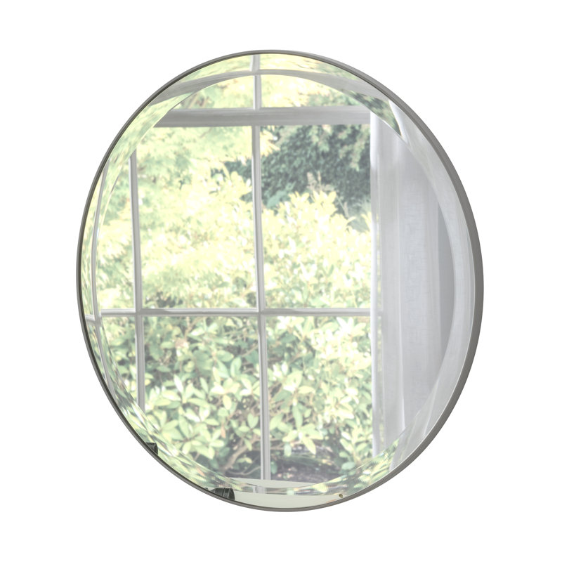 Drumnasole Wood Wall Mirror, Dark Grey