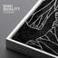 «Lotus Leaf Botanical Plants» noir et blanc, reproduction d'art moderne sur toile encadrée neutre-63555662-63555663