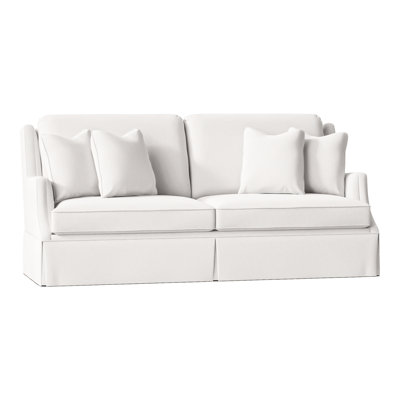 Canapé à accoudoirs arrondis avec coussins réversibles de 87,5 po Savannah