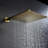 10 Inch Bathroom Luxury High Pressure Waterfall Rain Shower Head-122006109