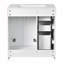 Meuble-lavabo 30 po avec lavabo en céramique, structure en bois massif, 3 tiroirs et portes à fermeture douce-111427853