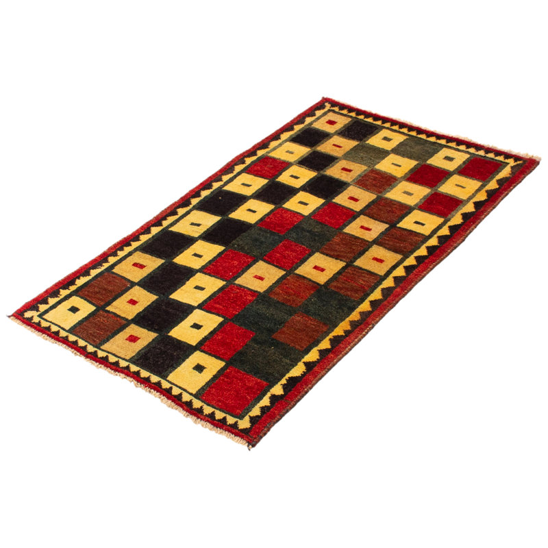 Tapis multicolore Layan Gabbeh 2 pi 11 po x 5 pi 0 po