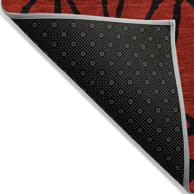 Tapis intérieur / extérieur rouge Elowira , 9 pi x 12 pi