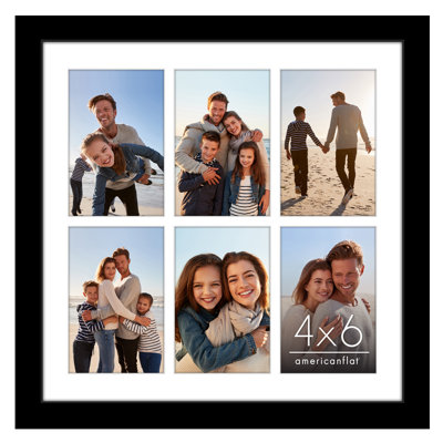 14X14 Collage Picture Frame - Fits Six 4X6 Photos Or One 14X14 Photo