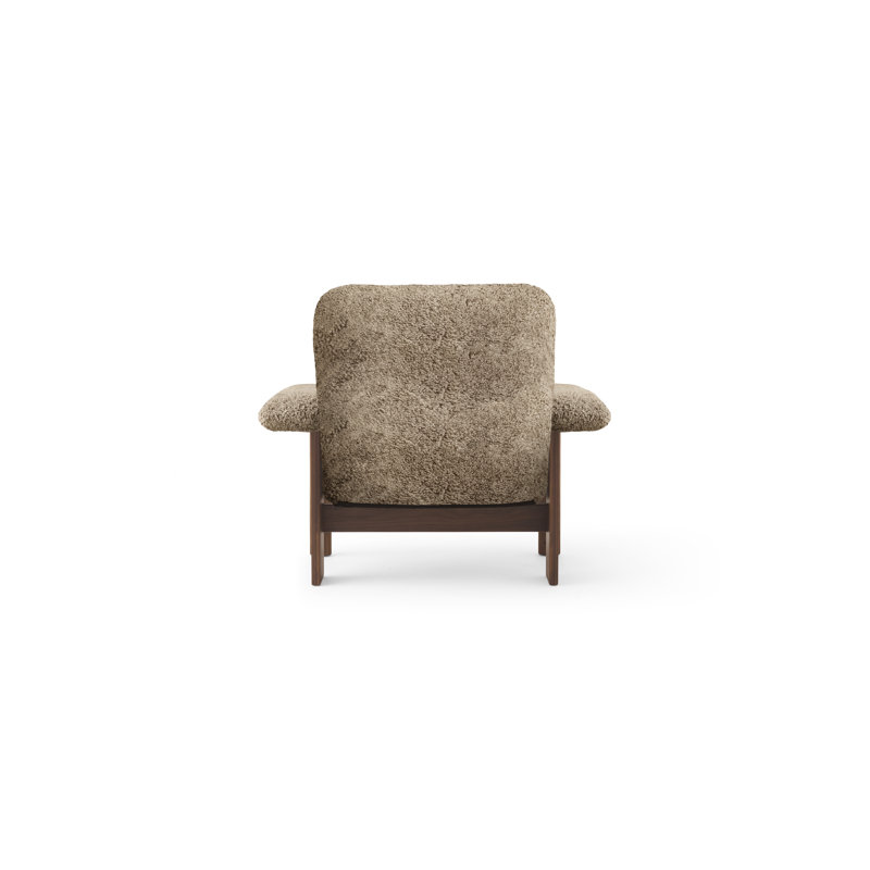 Brasilia Lounge Chair, Walnut, Sheepskin Sahara