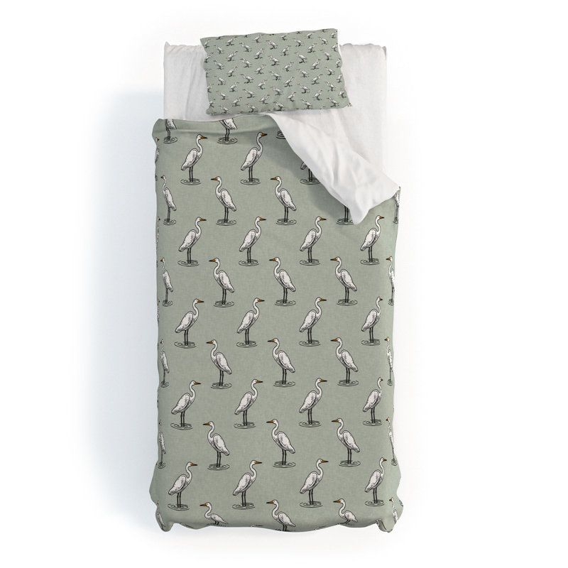 Ensemble de housse de couette Little Arrow Design Co, Blanc, Twin XL Duvet Cover + 1 Sham
