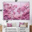 Ensemble de salon art mural rose carte du monde - carte du monde-107741411-107741413