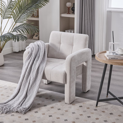 Fauteuil moderne minimaliste, fauteuil rembourré pour salon, chambre à coucher, bureau