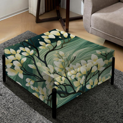 Mangrove Serenity - motif tropical - grand repose-pieds carré tropical