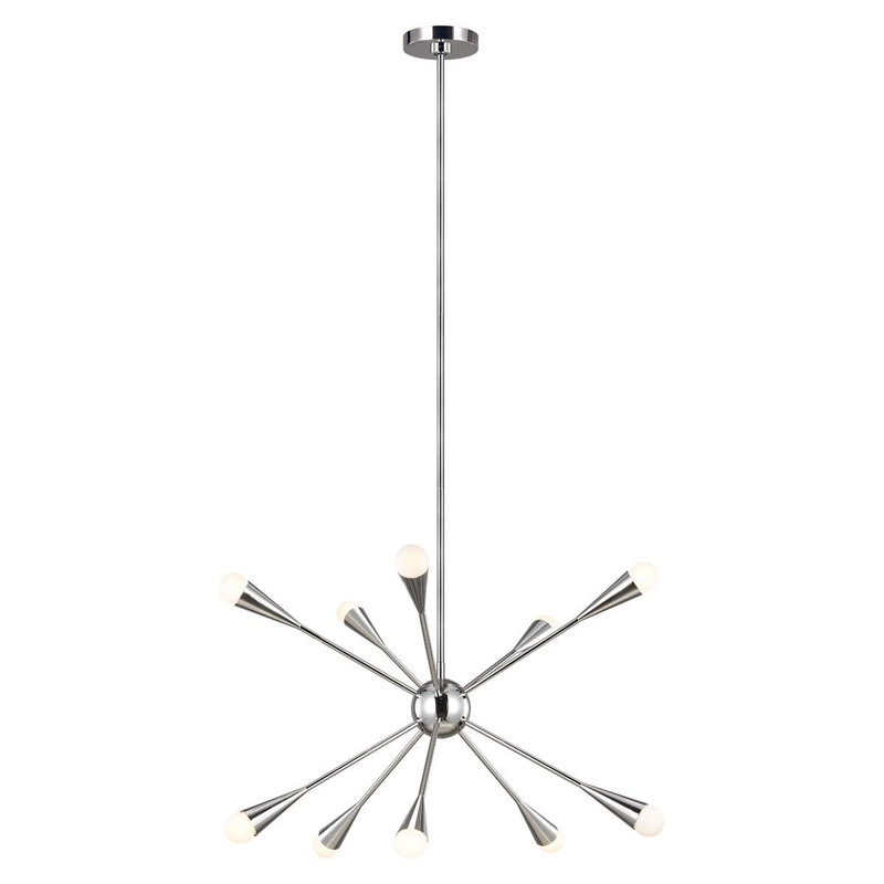 Darion 10 - Light Sputnik Chandelier, Polished Nickel