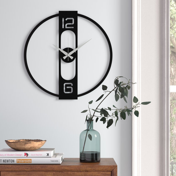 Shop Hadley Wall Clock White/Natural - 80cm x 6cm at Sleeping