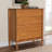 Lucera Mid-Century Bobbin Wood 4-Drawer Chest-957008657