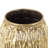 Braseby Metal Tall Decorative Gold Vase with Grooved Patterns Set-1697063650