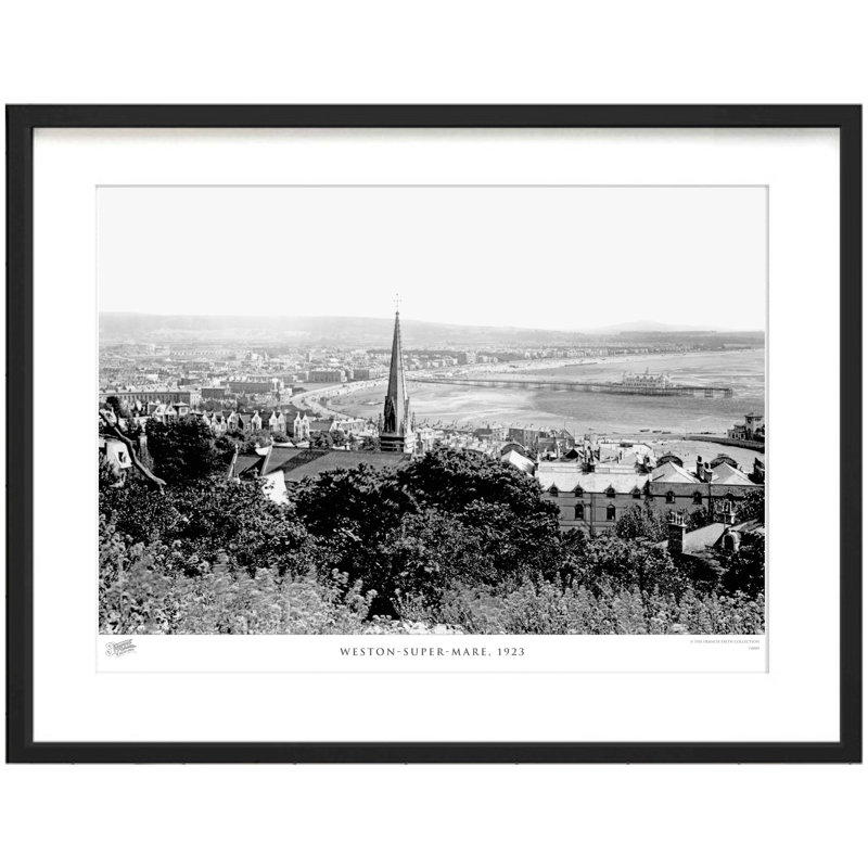Weston-Super-Mare, 1923 - Single Picture Frame Print, 28cm H X 36cm W x 2cm D
