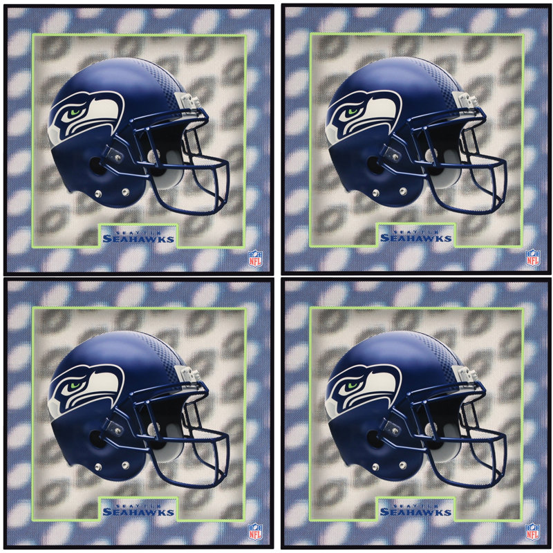 Sous-verre à effet holographique Seattle Seahawks Helmet