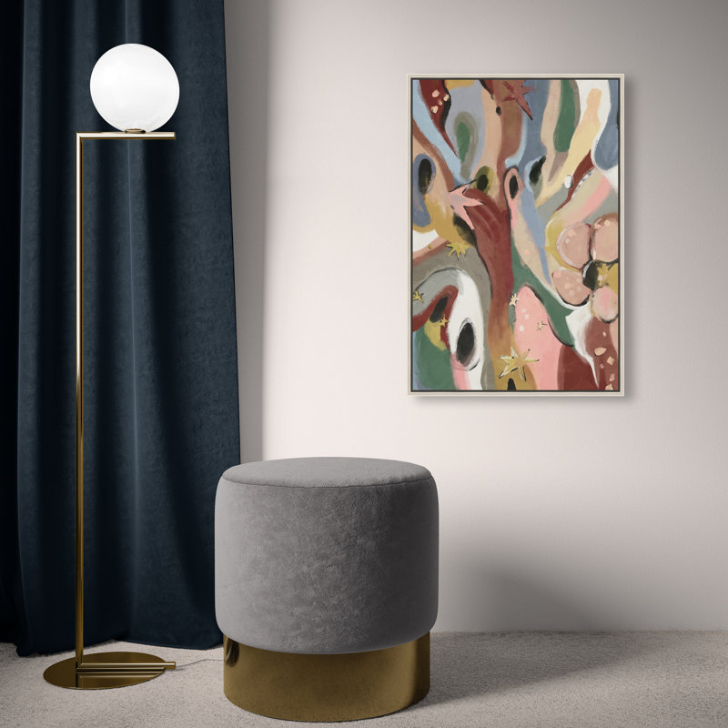 Modern Folk I Print by Oliver Gal, 46"H x 31"W, Silver Floater Frame