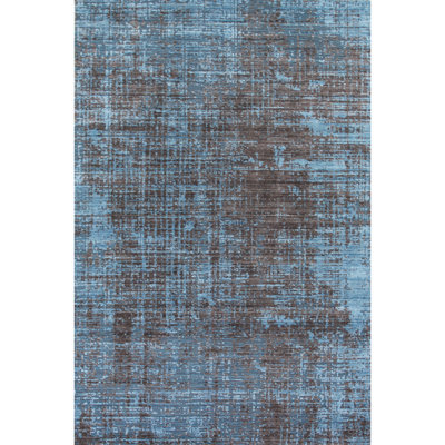 Area Rug in Brown/Teal