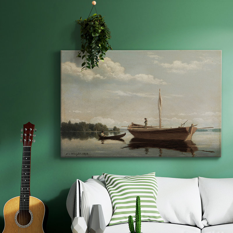 Impression nautique rétro - Cxxix, H 41 po x l 61 po x P 1,5 po, Toile tendue