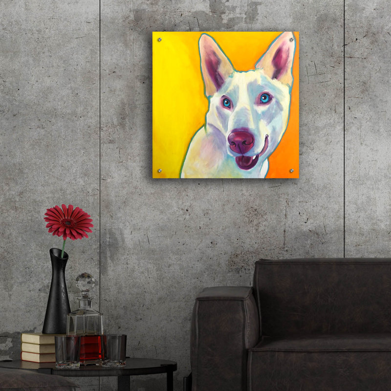 «Husky - Charlie» par Dawg Painter, H 24 po x l 24 po x P 0,2 po