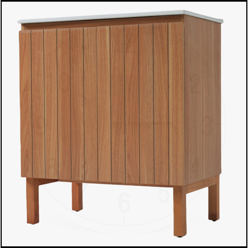 Meuble-lavabo moderne 30 po avec lavabo en céramique