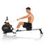 Rameur magnétique pliable, rail allongé, application Bluetooth et siège moelleux FED Fitness Yosuda Series RM4