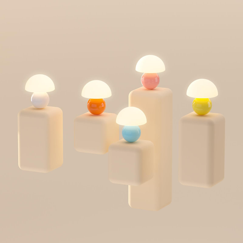 Cute Mini Mushroom Lamp Dimmable