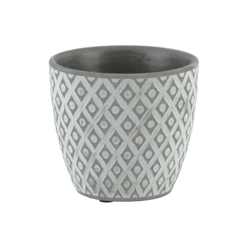 Diggs Pot Planter, Gray