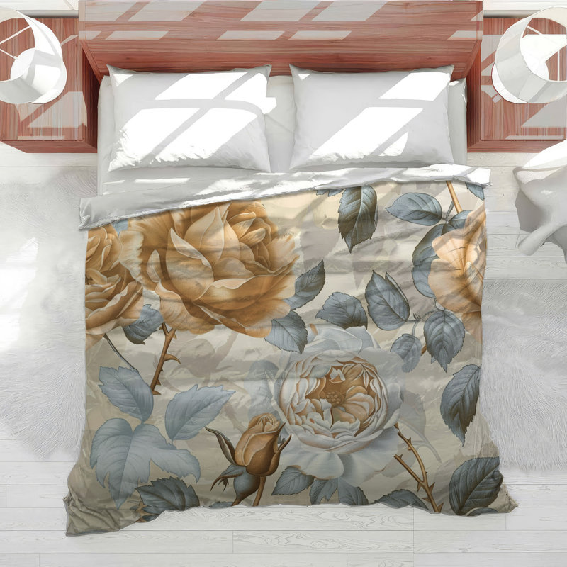 Florals Botanical Cotton Blend Comforter, Twin Comforter