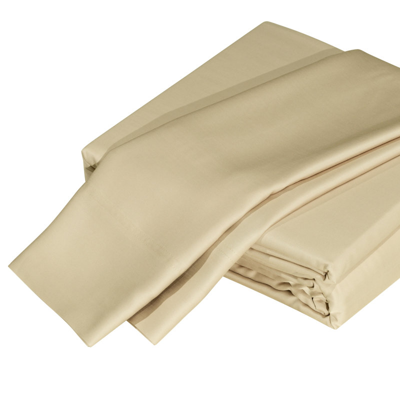 Sateen Sheet Set, Queen Sheet Set with 2 Pillowcases, Linen