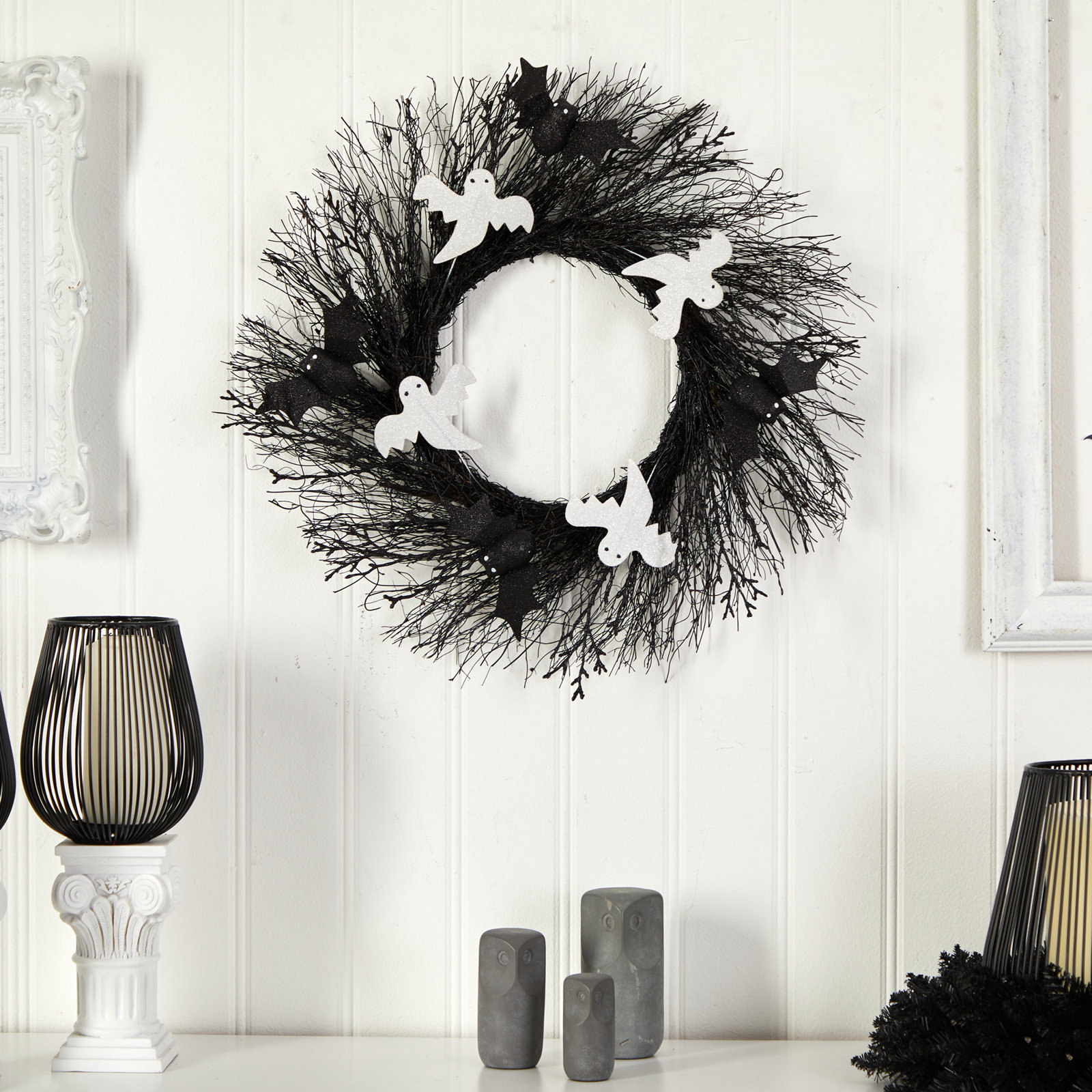Faux Twig 22'' Wreath